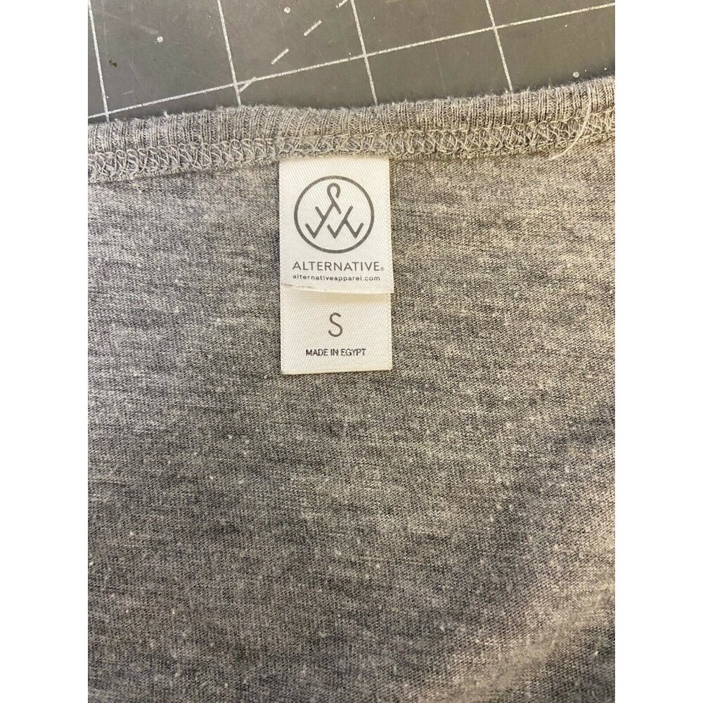 Alternative Apparel Stanley Baking Co. Sawtooth Hotel Gray LS Shirt S Owl Graphi - Picture 4 of 4